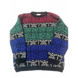 Vintage Garland Multicolor Knit Sweater Made USA
